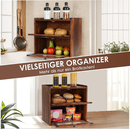 Brotkasten Groß Zirbenholz Eco Brotbox Küche Holz Gross