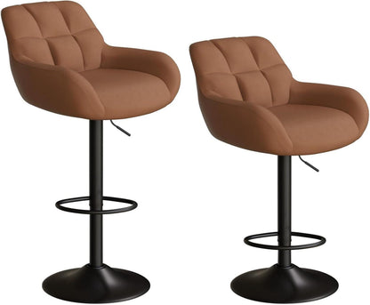 Moderne Hawthyhome Barhocker 2er Set in Braun mit