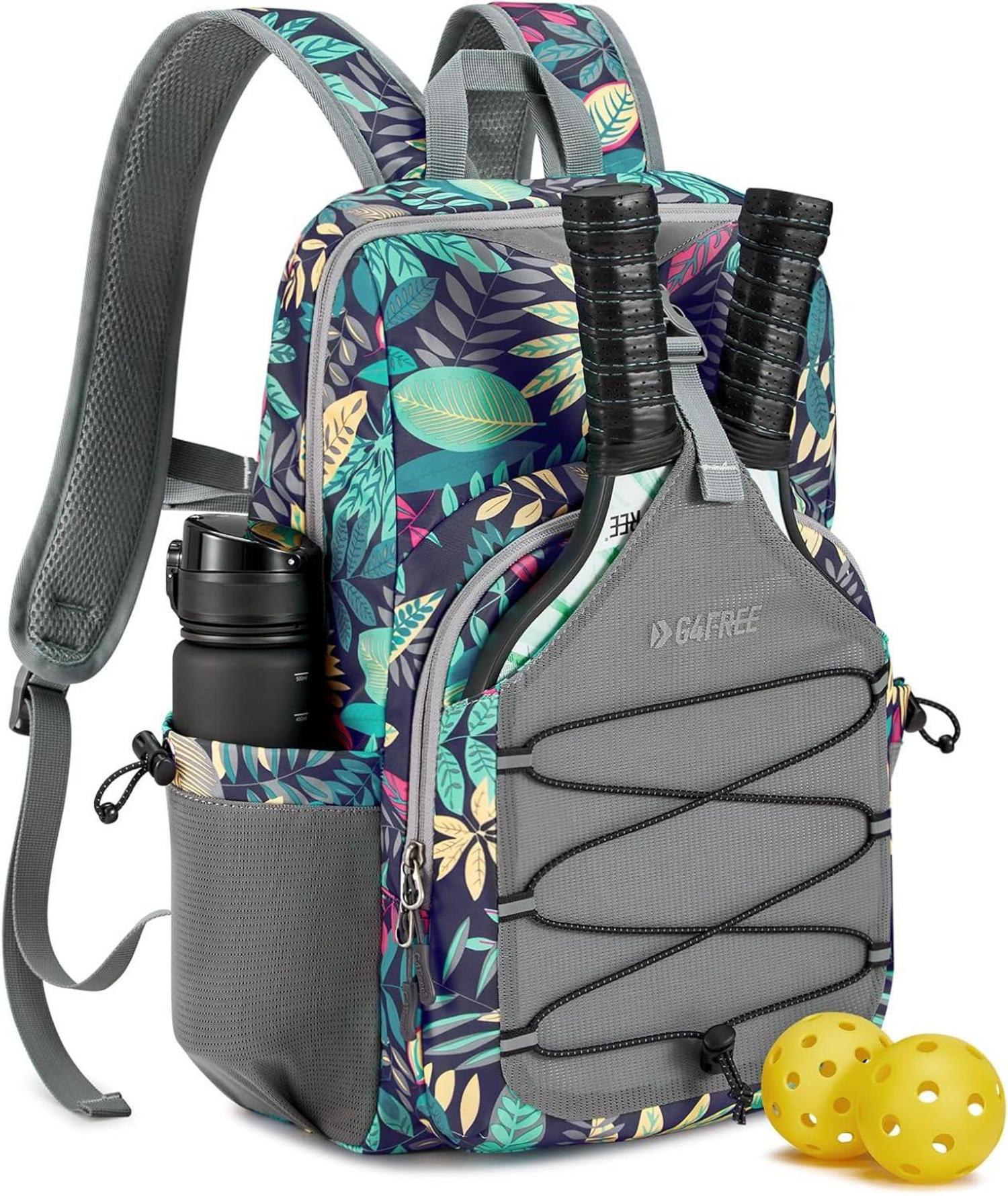 Leichter Pickleball-Rucksack für 2-4 Paddel Blau