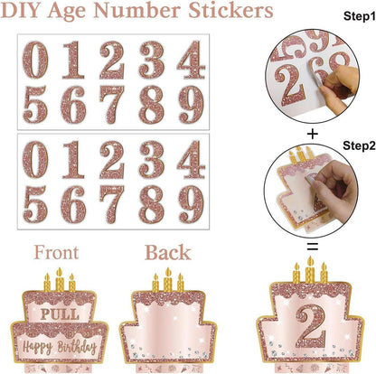 Rosa Gold Geburtstag Geldgeschenk Überraschungsbox DIY