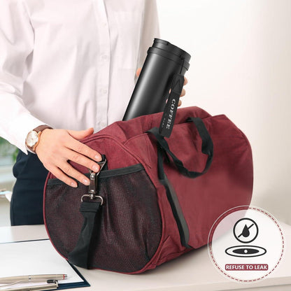 Kaffeebecher to go 530ml Thermobecher Edelsthal Strohhalm Isoliert