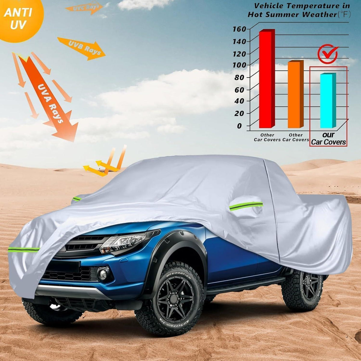 Wasserdichte Autoabdeckung für Ford Ranger, Hilux, Navara, Amarok