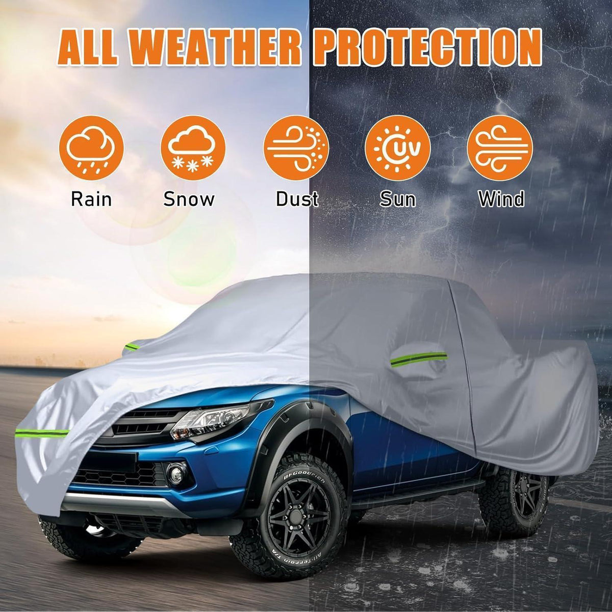Wasserdichte Autoabdeckung für Ford Ranger, Hilux, Navara, Amarok