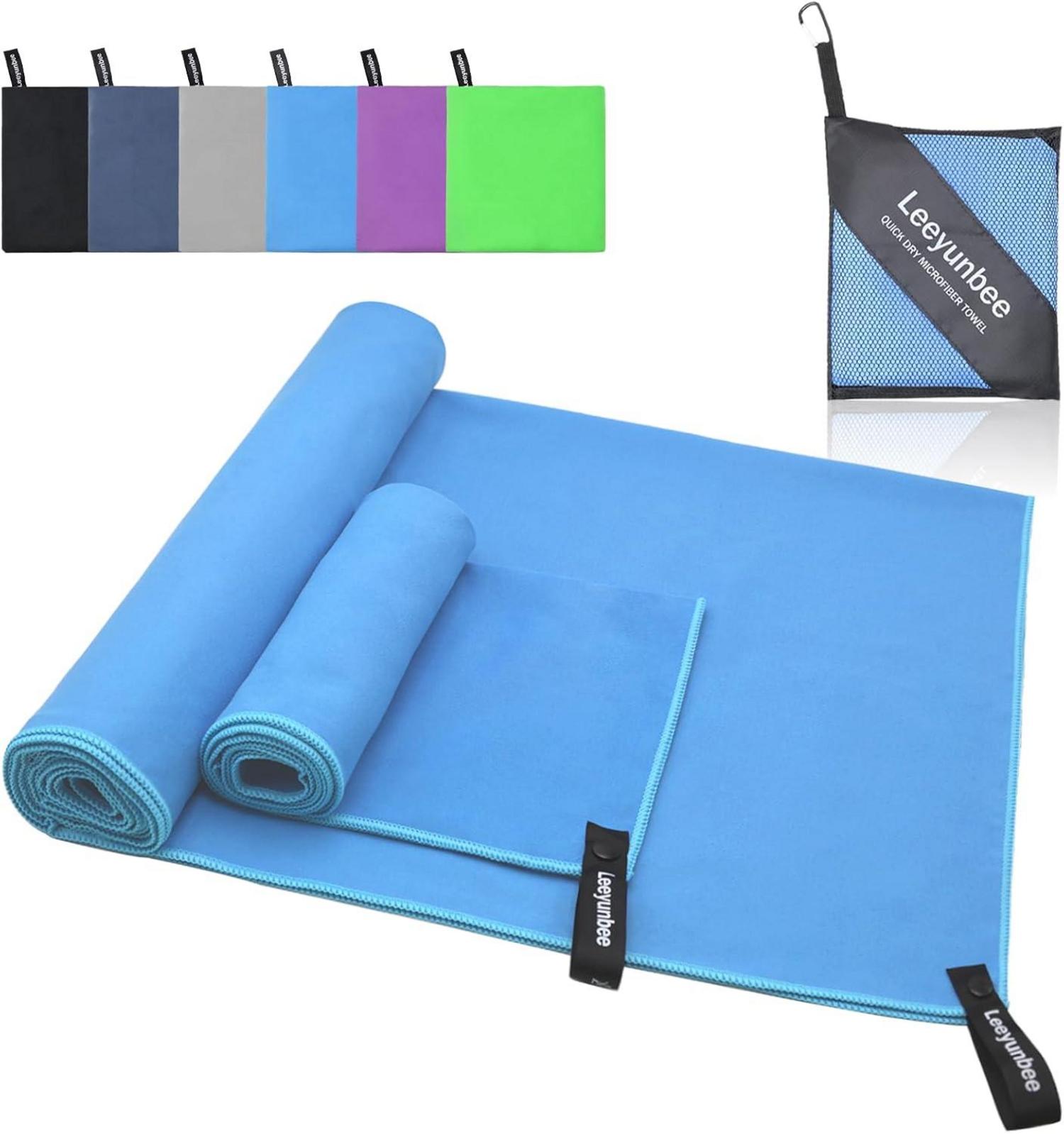 Mikrofaser Handtuch Set Schnelltrocknend Sporthandtuch 160x80cm