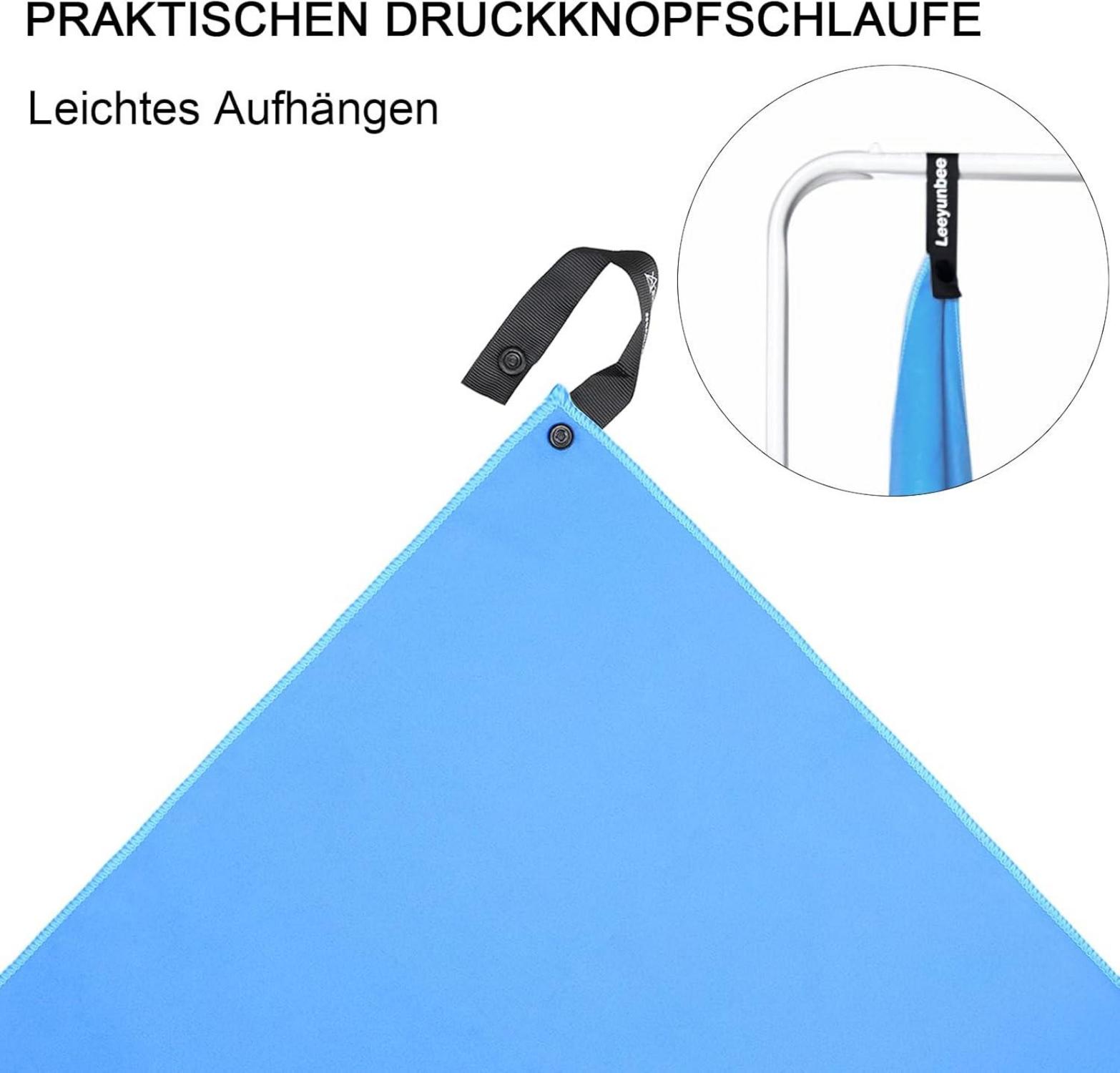 Mikrofaser Handtuch Set Schnelltrocknend Sporthandtuch 160x80cm