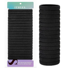 20er Set Haargummi Schwarz Elastisch Haarbänder Scrunchies