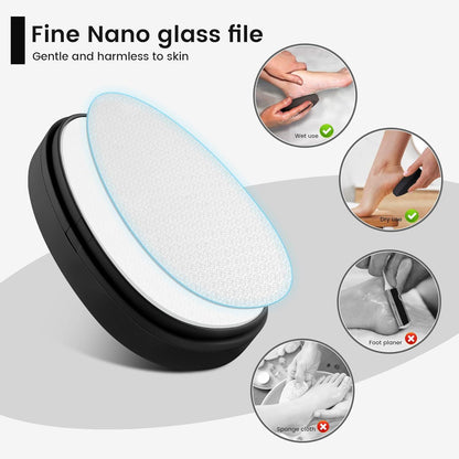 2in1 Nano Glas Hornhautentferner - Hochwirksame Fußfeile für weiche