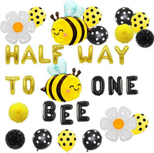 Half Way to Bee One Decoration Set - Bee Birthday Party Supplies