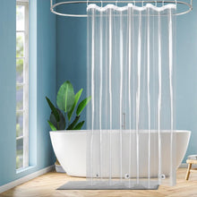 Transparenter Wasserdichter Duschvorhang mit Magneten 120x200 cm