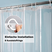 Duschvorhang 120x200 Transparent Wasserdicht Badvorhang