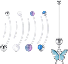 Schwangerschafts Bauchnabel Piercing Set Flexibel