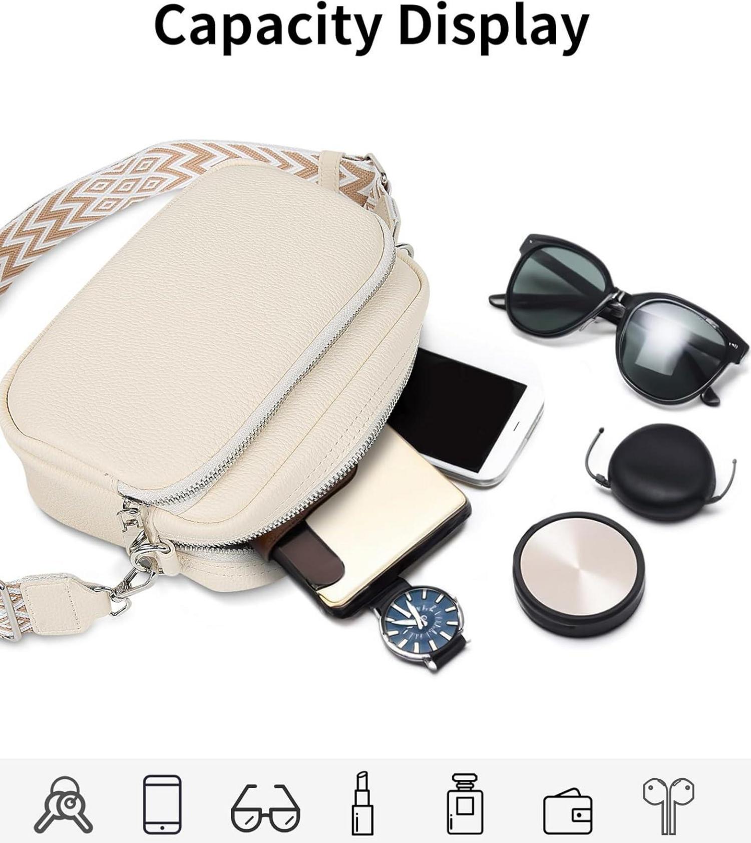 Umhängetasche Damen Leder Crossbody Schultertasche