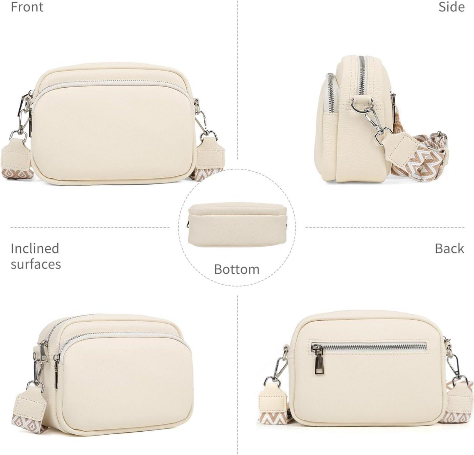 Umhängetasche Damen Leder Crossbody Schultertasche Täglich Einkaufen