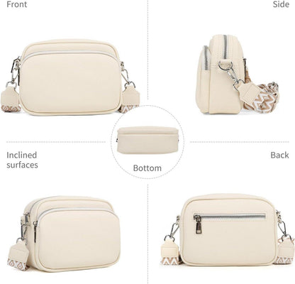 Umhängetasche Damen Leder Crossbody Schultertasche Täglich Einkaufen