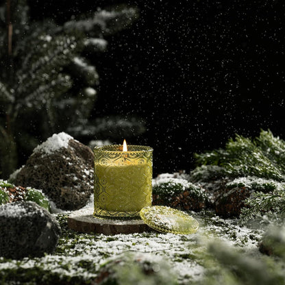 Goldene Fir Duftkerze 170g Naturwachs 40h Brenndauer Aroma Kerze