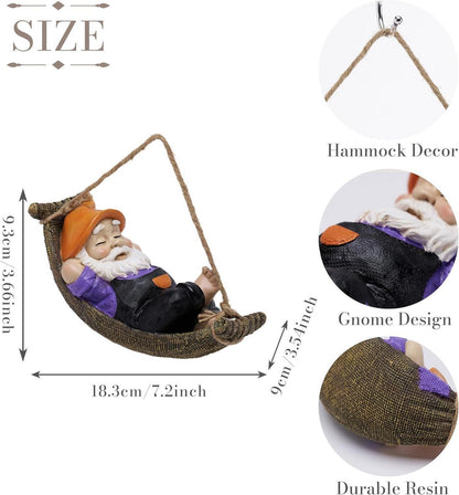 Gartenzwerge Gartendeko für Draußen 18cm Liegender Zwerg Gartenfigur