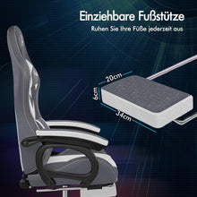 Gaming Stuhl mit LED, 8-Punkt-Massage, Ergonomischer Gamer
