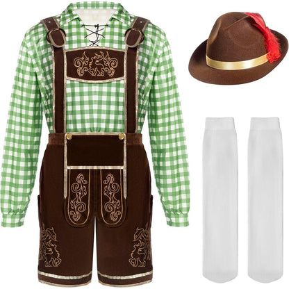 Oktoberfest Herren Kostüm Set - Bayerische Tracht Deluxe