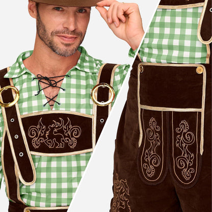 Oktoberfest Herren Kostüm Set - Bayerische Tracht Deluxe