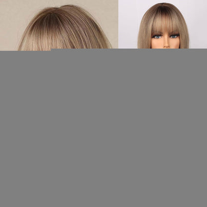 Goldbraune Bob Perücke Damen – Kurz, Natürliche Optik