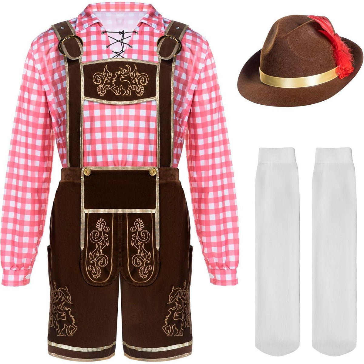 Oktoberfest Herren Kostüm Set - Bayerische Tracht Deluxe