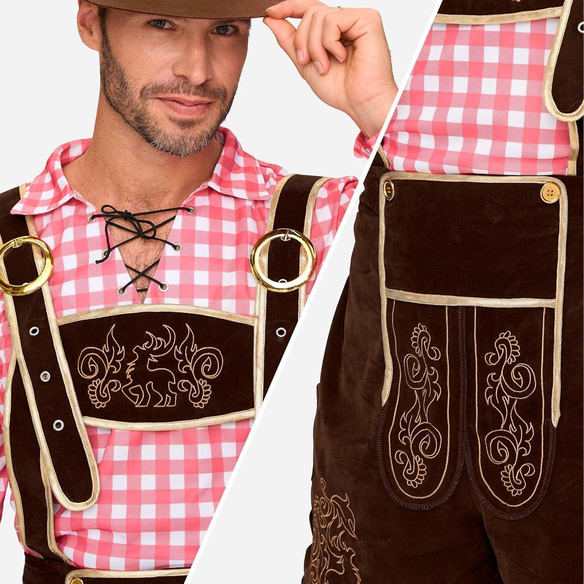 Oktoberfest Herren Kostüm Set - Bayerische Tracht Deluxe