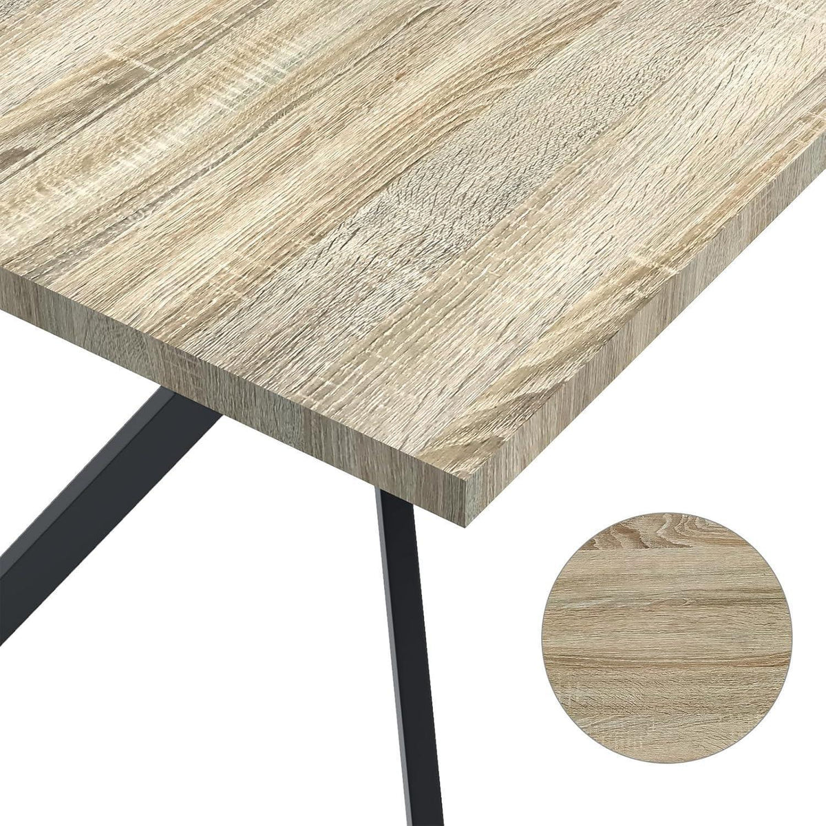 LEWE Esstisch Holz 140x80cm - Robuster Küchentisch für Familie