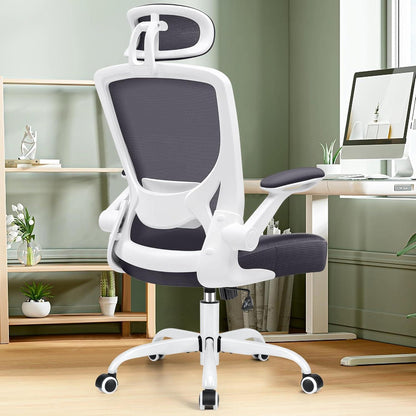 Ergonomischer Bürostuhl mit verstellbarer Kopfstütze und