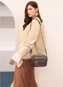 Telena Damen Crossbody Bag PU Leder verstellbarer Riemen
