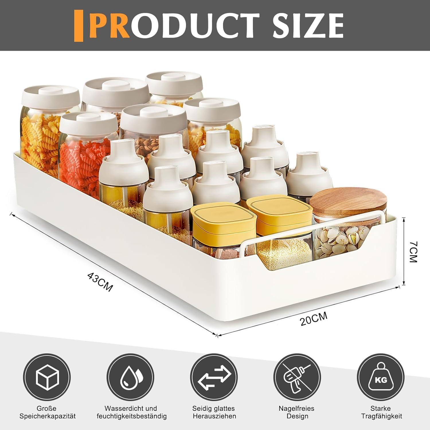 Teleskopschublade Ausziehbarer Schrank Organizer mit Griff