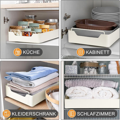 Teleskopschublade Schrank Organizer Griff Ausziehbar 20x43x7cm