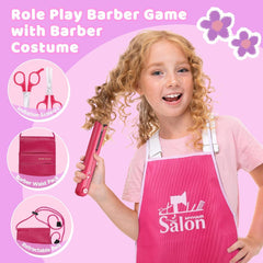 Frisierset Kinder Friseur Set Haarstyling Spielzeug Beauty Salon