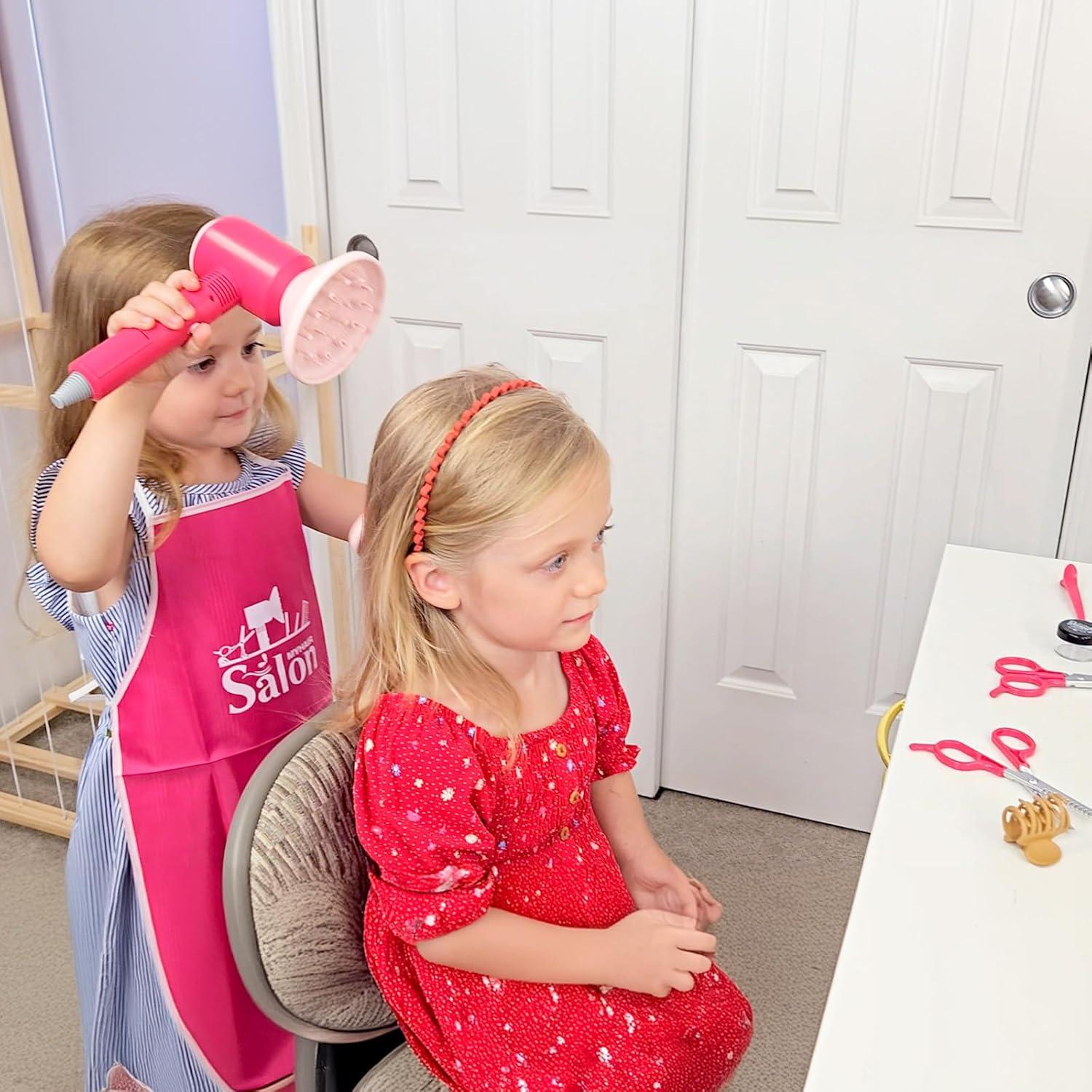 Friseur Set Kinder Frisierkopf Zubehör Haarstyling Spielzeug Salon