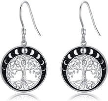 Lebensbaum Ohrringe Sterling Silber keltischen Knoten Dangle