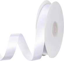 50m Schleifenband Weiß 15mm Geschenkband Satinband Dekoband