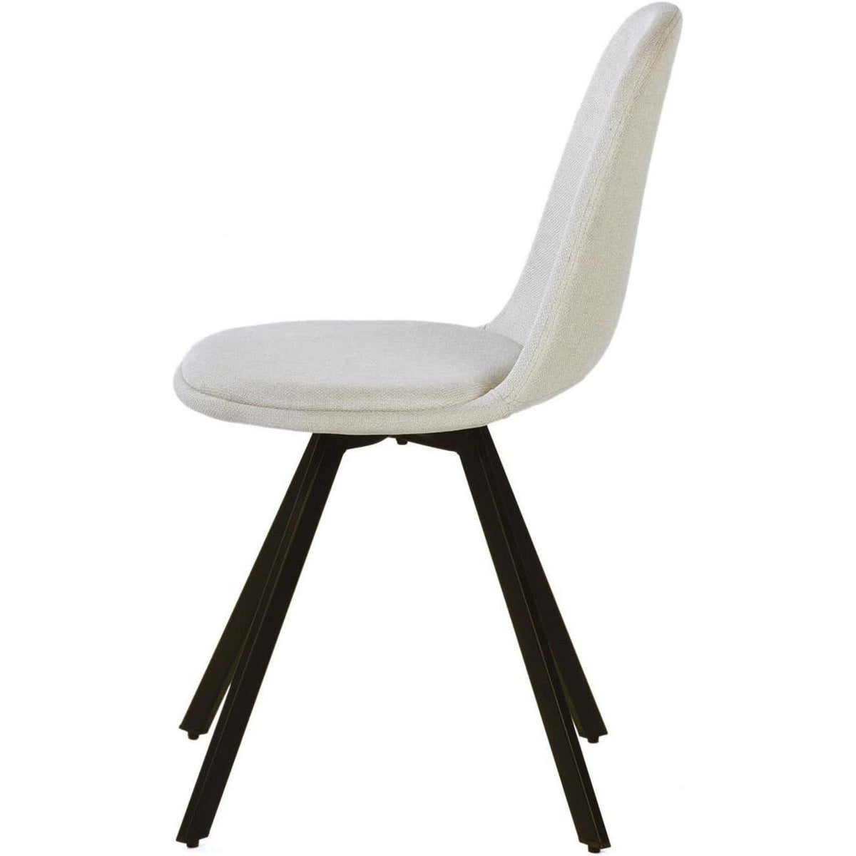 Esszimmerstühle 4er Set mit Drehfunktion, Beige