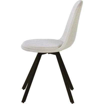 Esszimmerstühle 4er Set mit Drehfunktion, Beige