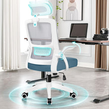 Ergonomischer Bürostuhl mit Kopfstütze und Lordosenstütze