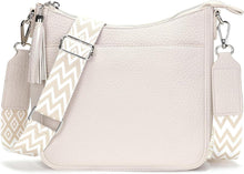 Umhängetasche Damen Crossbody Bag Beige Vegan Leder