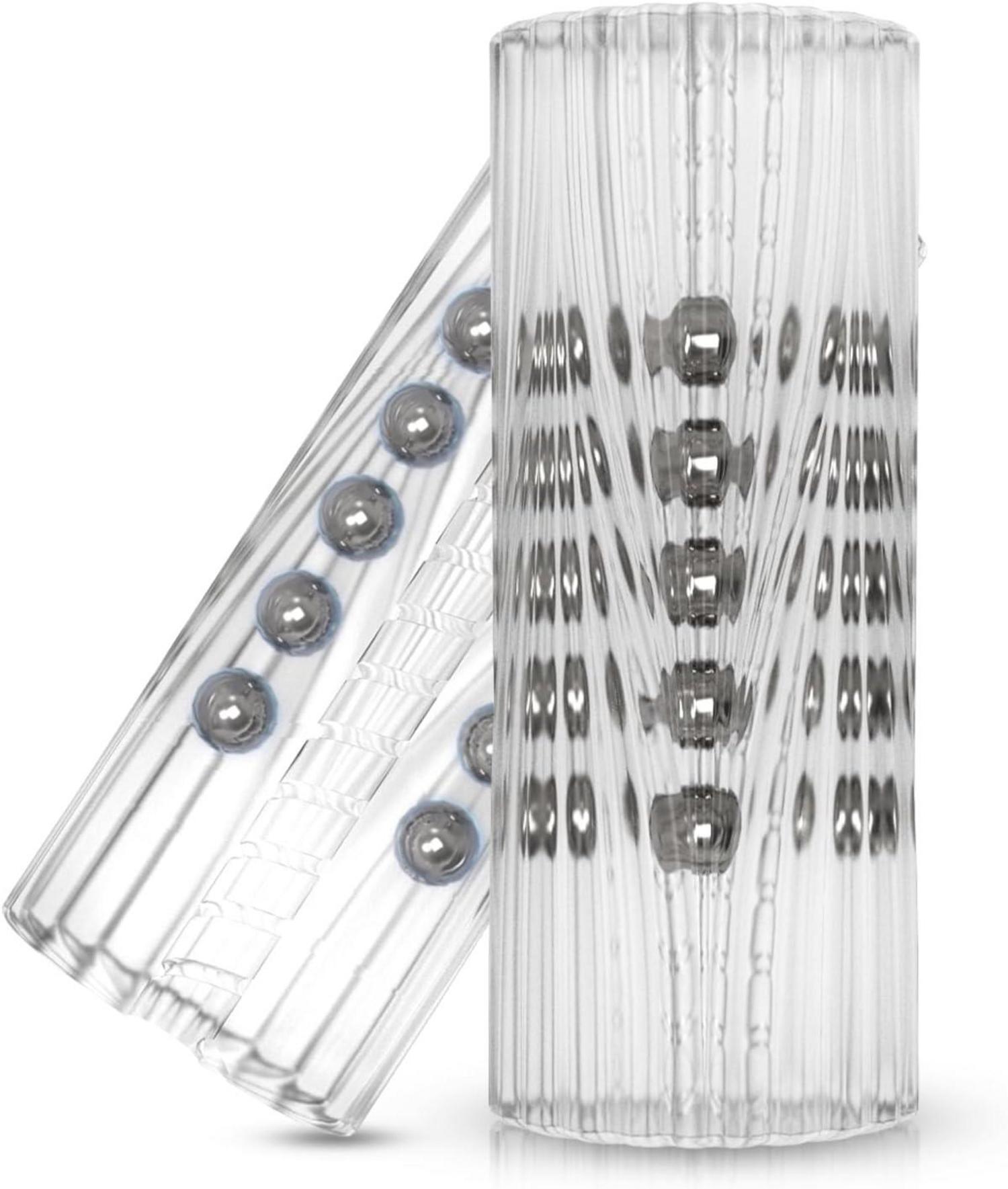 Masturbator mit Stahlperle Massage für Männer, Taschenmuschi BDSMAGE