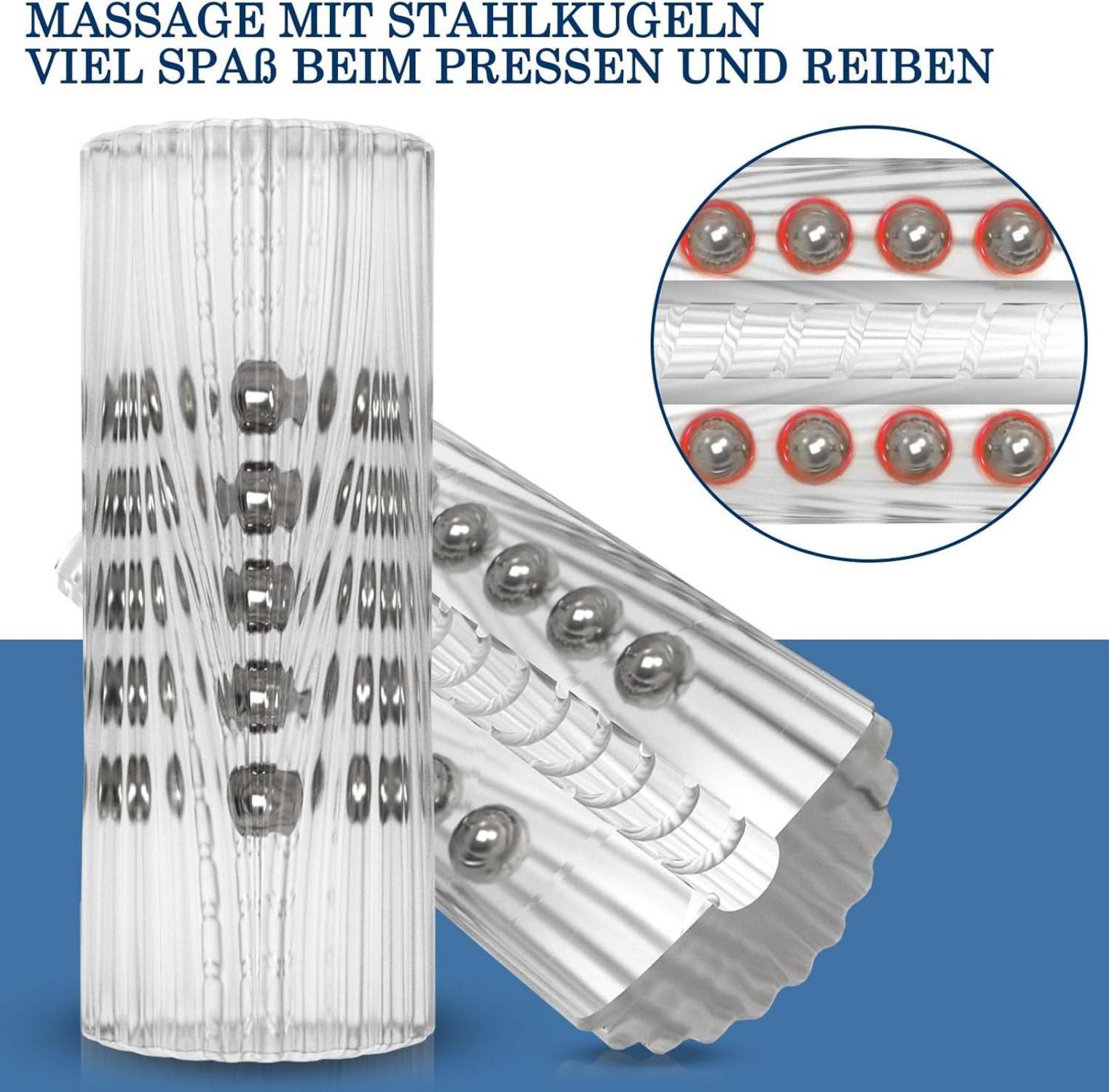 BDSMAGE Masturbator mit Stahlperle Massage für Männer