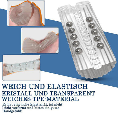 Masturbator Stahlperle Massage Männer Taschenmuschi Solo erotisches Toy