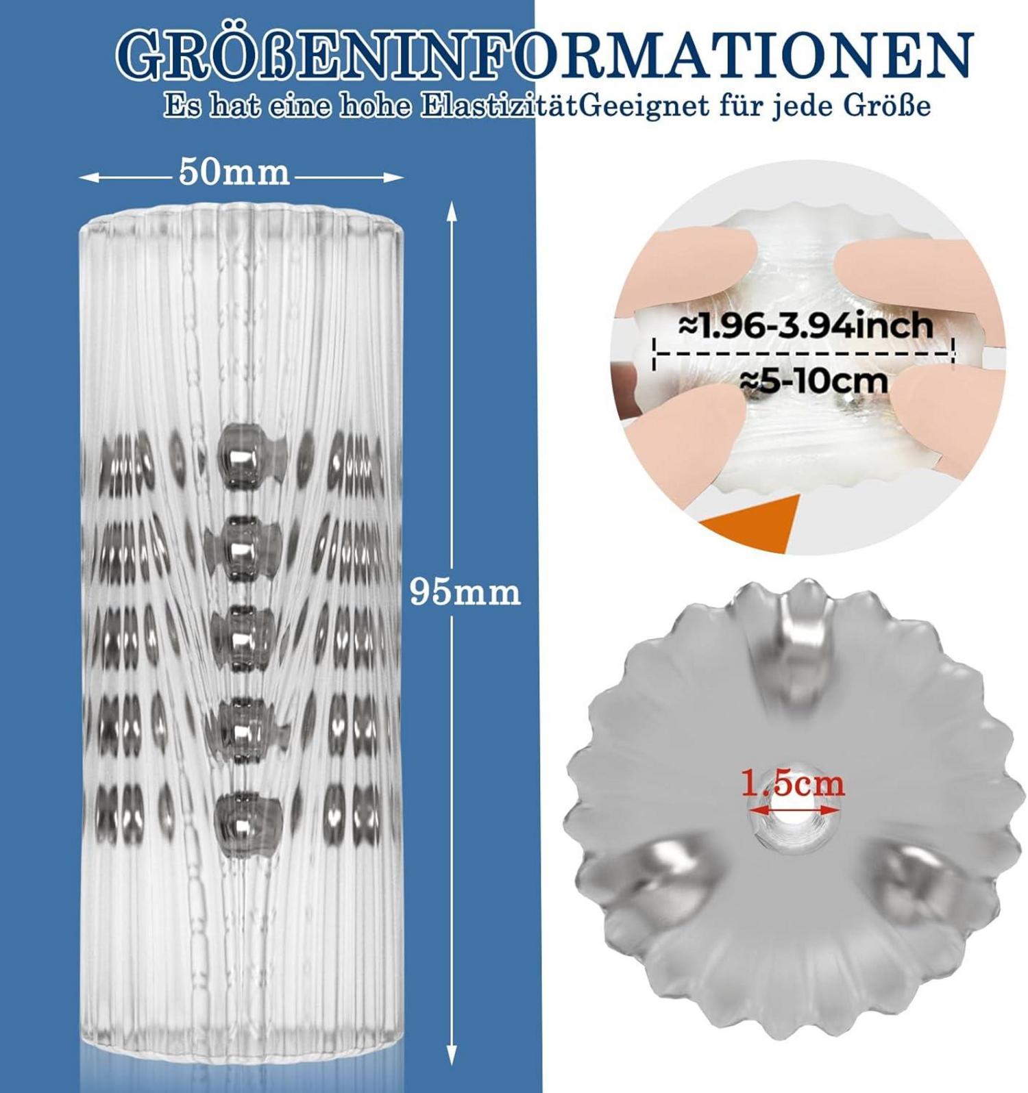 Masturbator Stahlperle Massage Taschenmuschi extrem eng Solo