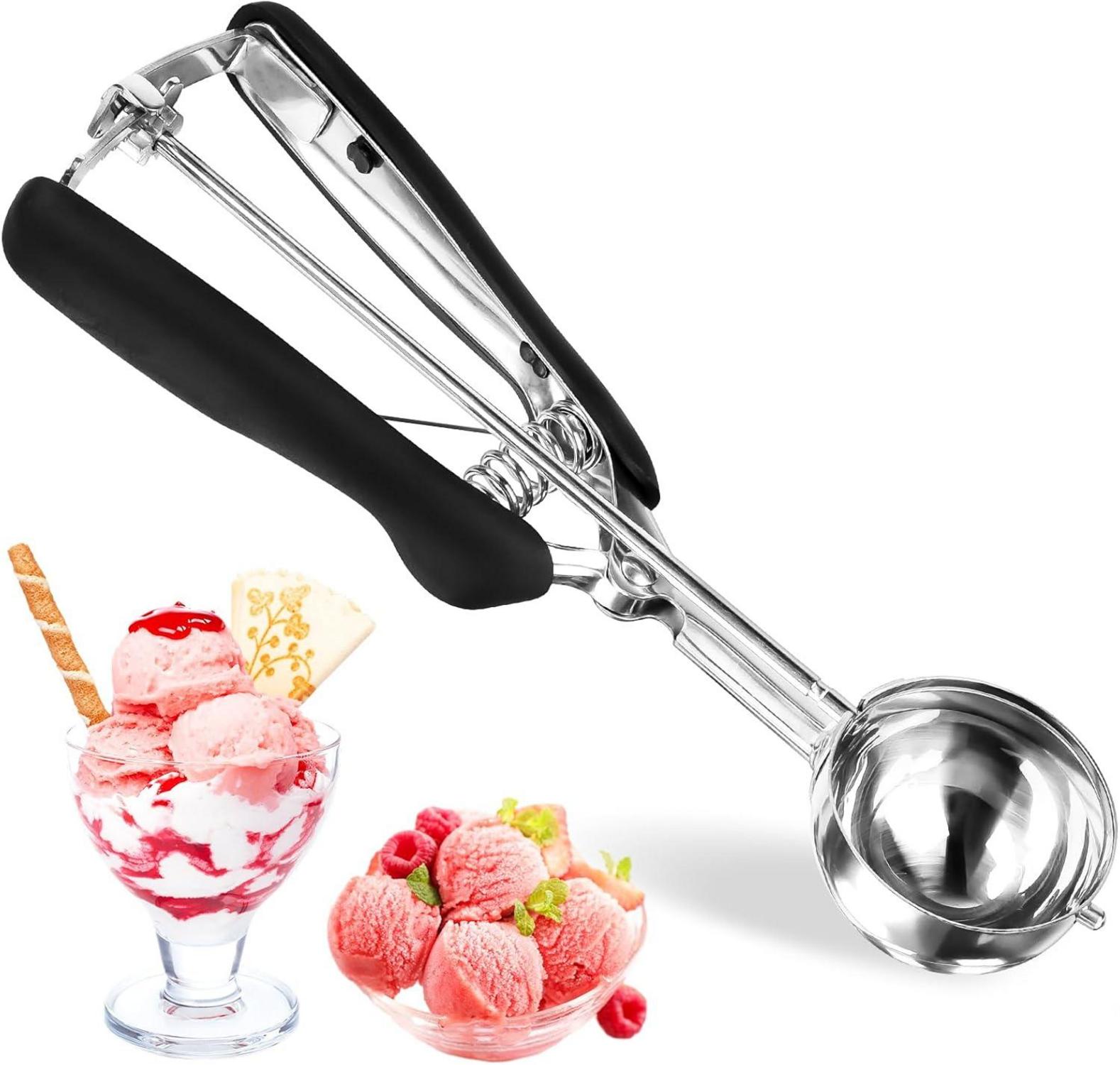 Eisportionierer Edelstahl Auslöser Cookie Scoop 5cm Eiscreme Plätzchen