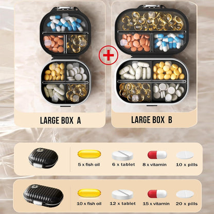 Ptyism Pillendose 7 Tage für unterwegs Reise