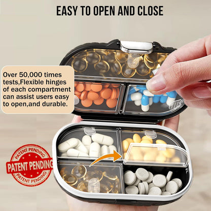 Tablettenbox 7 Tage für Unterwegs - Reise Pillendose - Pill Organizer