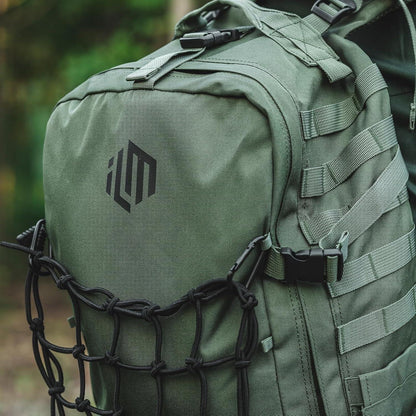 ILM Rucksack 30L Große Kapazität Wasserdicht Helmhalterung Army Green