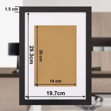 Schwarzer A4 Bilderrahmen Holzplakatrahmen Plexiglasfenster