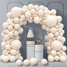 Luftballon Girlande Weiß Beige Set 130 Stück 18 12 10 5 Zoll