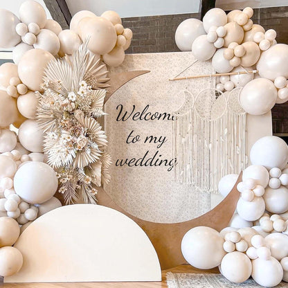 Luftballons Weiß Beige Girlande 130 Stück 18 12 10 5 Zoll Helium Hochzeit Party Deko